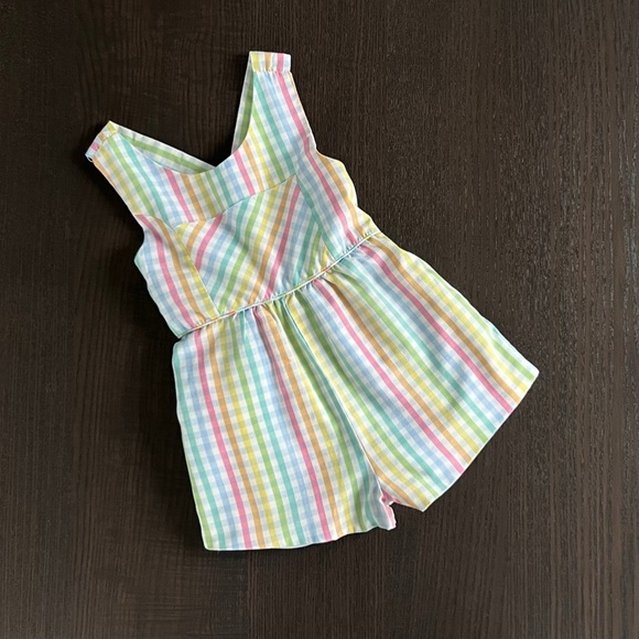 The Beaufort Bonnet Company Pastel Striped Romper